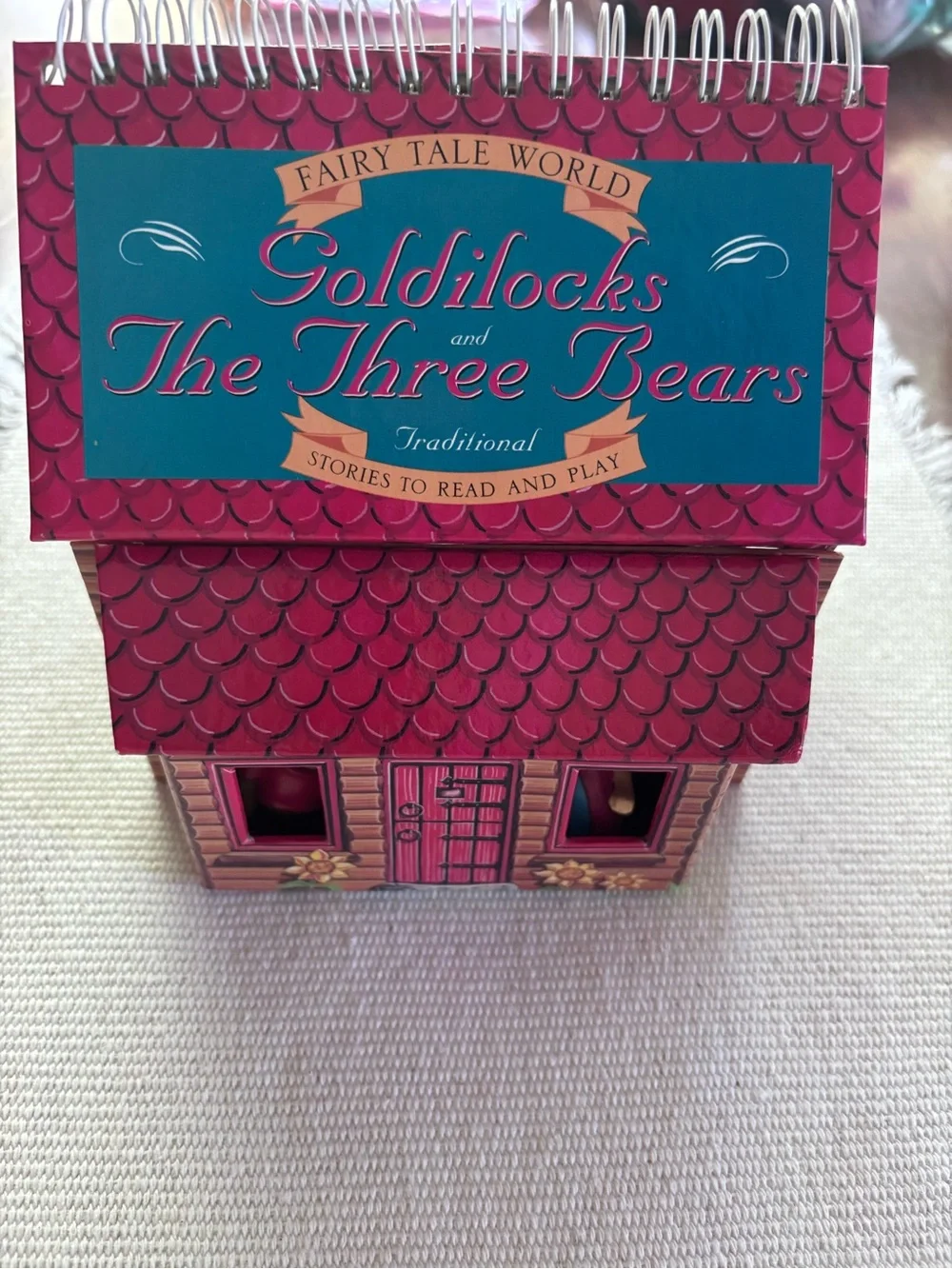 Walter Foster Goldilocks and The Three Bear book Playhouse & Figures 1999